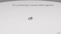 Antsig F81 Inline Joiner F Connector Nickel Plated AP042