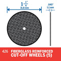 Dremel Reinforced Cut Off Wheels 32mm 426 - 5 Pack - Grey - SuperSaverAU - view 3