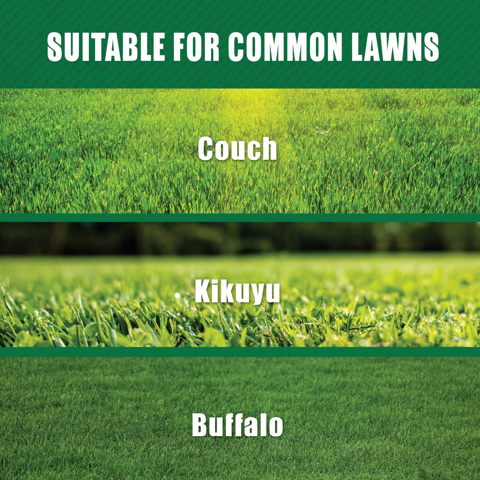 Hortico All Lawn Fertiliser 2.5kg Granular - Slow Release, Water Soluble, Covers 95m2