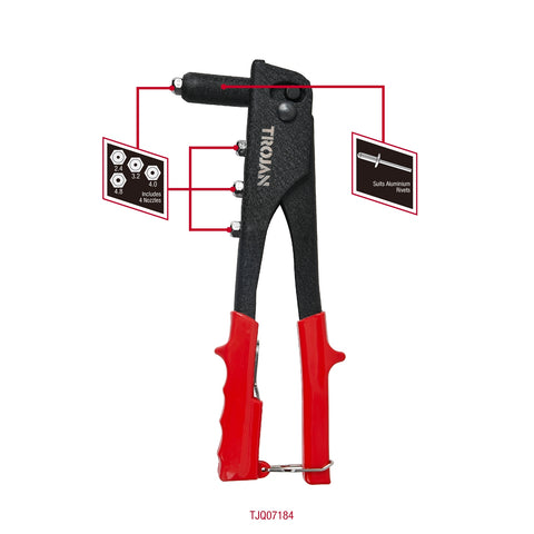Trojan 10" Rivet Gun with 100 Rivets