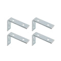 Carinya Zinc Plated Angle Bracket 75 x 50mm - Silver - Heavy-Duty - 1 Pack - SuperSaverAU - view 3