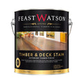 Feast Watson 4L Black Japan Decking Stain - Semi-Transparent, Solvent Based, 8m2/L