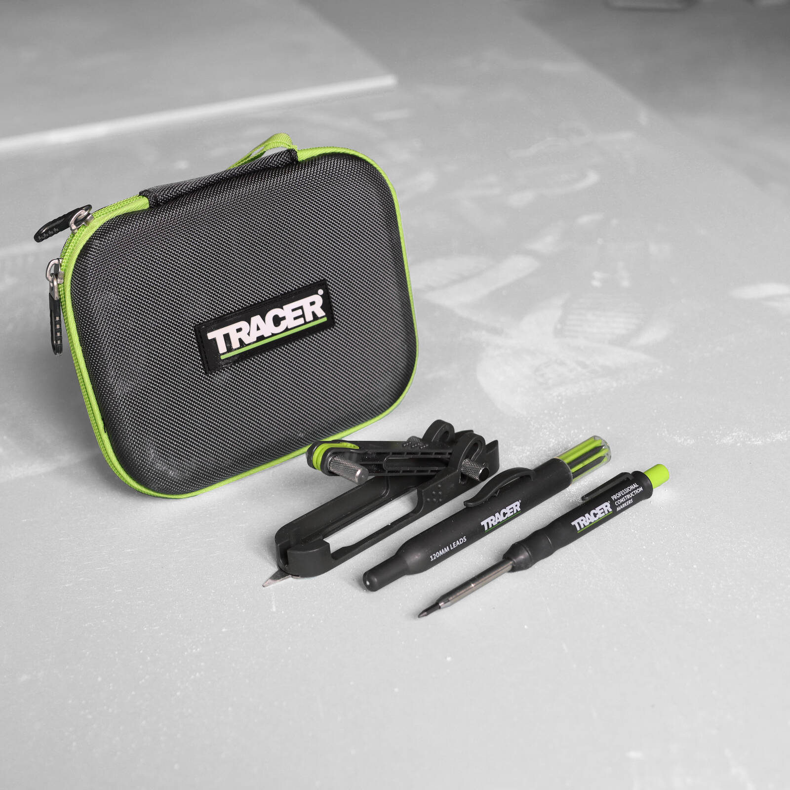 TRACER Proscribe with Deep Hole Pencil & 6 Replacement Lead Holster