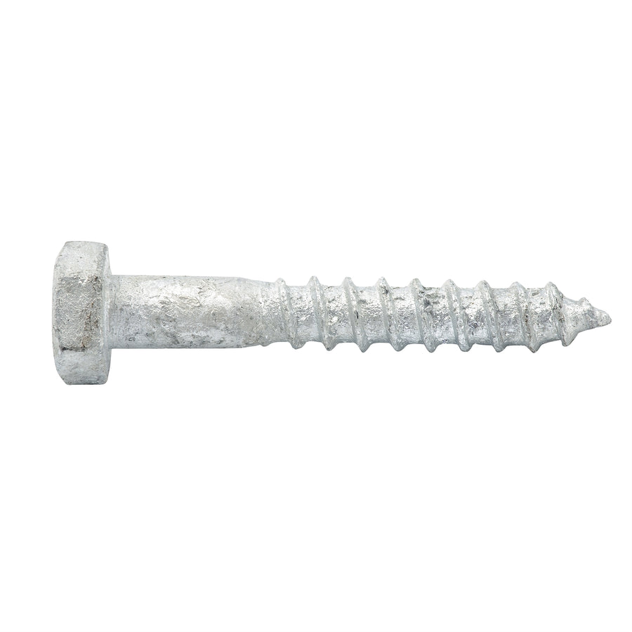 Zenith M6 x 40mm Hot Dipped Galvanised Hex Head Coach Screw - Each