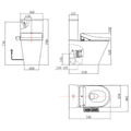 Toto Dara Back To Wall Smart Toilet Suite - Gloss White, S2 Washlet, Heated Seat, Deodoriser - DARABTWS2