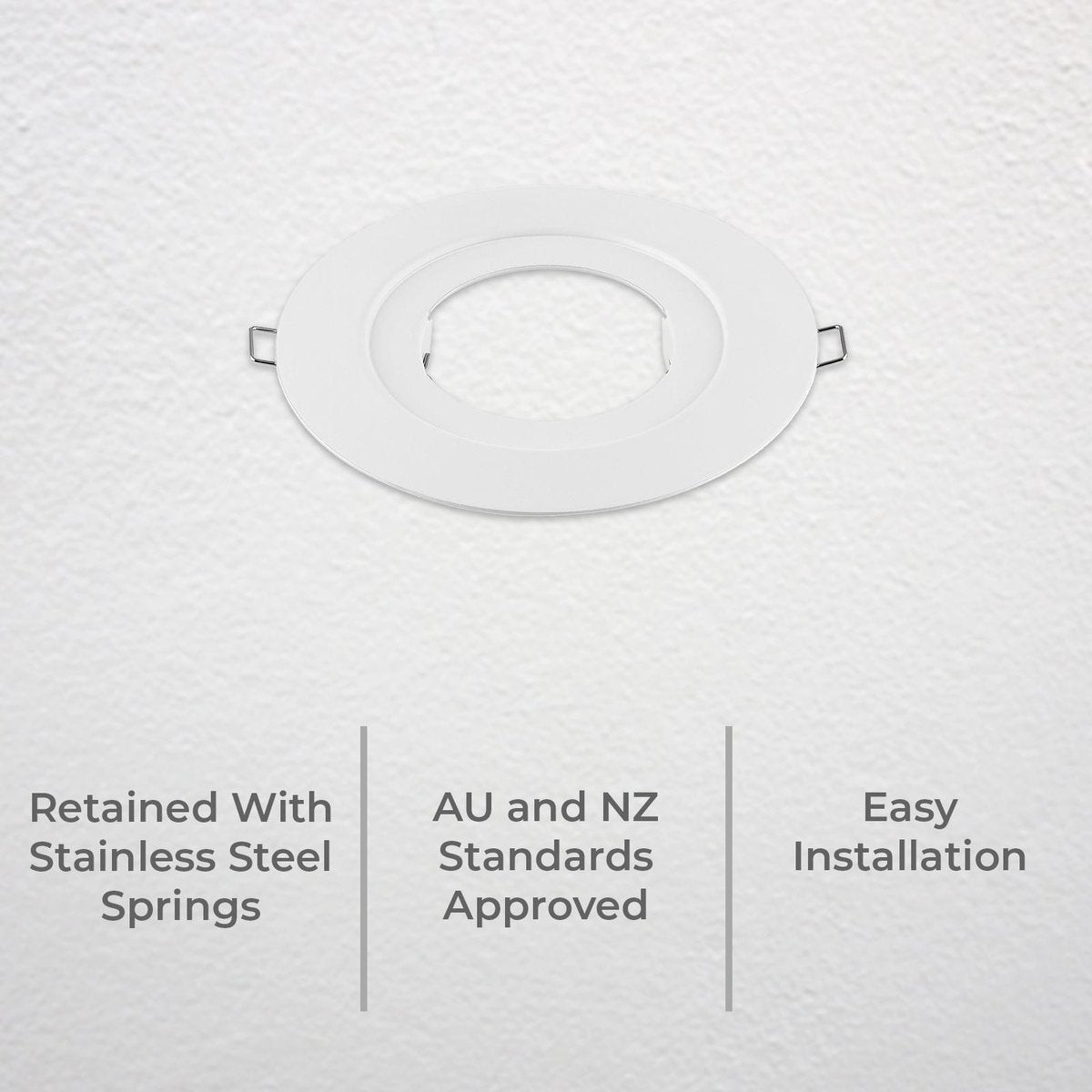 Deta Downlight Conversion Plate - 70mm - Metal - Easy Installation - SuperSaverAU - view 2