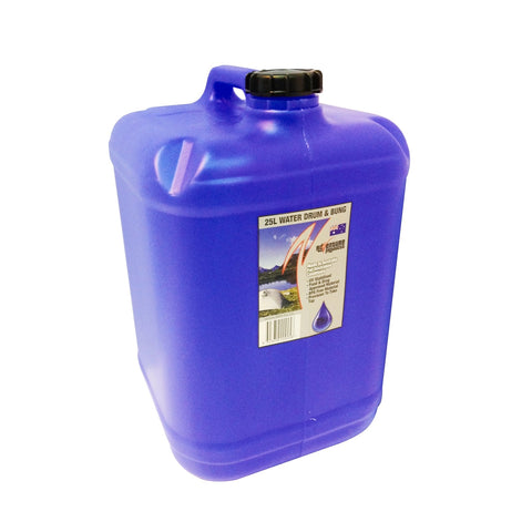 AdVenture Products 25L Blue Tint Water Storage Drum With Bung - SuperSaverAU - view 1