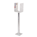 Pryda Full Stirrup Post Anchor - 300x75mm - Termite Protection - Galvanised - SuperSaverAU - view 1