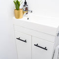 Taskmaster 96mm Matte Black Hollow T Steel Cabinet Handle