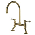 Turner Hastings Novi 85 Double Bowl Butler Sink Pack with Ludlow Bridge Mixer Tap - Brushed Brass - PKG014