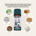 White Knight Squirts Forest Green Gloss Spray Paint 310g - Solvent-Based, UV Resistant