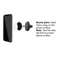Antsig Magnetic Car Phone Holder Vent Mount - 4 Plates - 37mm x 37mm x 45mm - Black - High Strength Magnets - SuperSaverAU - view 4