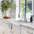 Turner Hastings Chester Double Fireclay Butler Sink - White, Undermount, Tap Landing - 7408