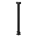 Peak 1000mm Black Aluminium Deck Balustrade Mid Post - Durable Design - SuperSaverAU - view 1