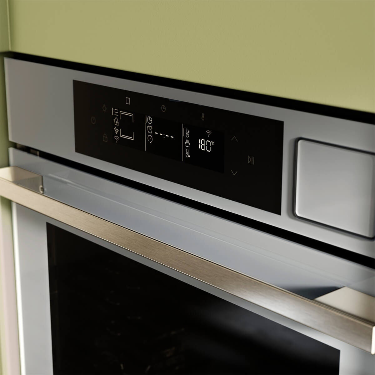 Haier 60cm 600 Series Pyrolytic Oven - 78L, 16 Functions, Steam Assist Plus, Air Fry, Grey - HWO60S16TPG5