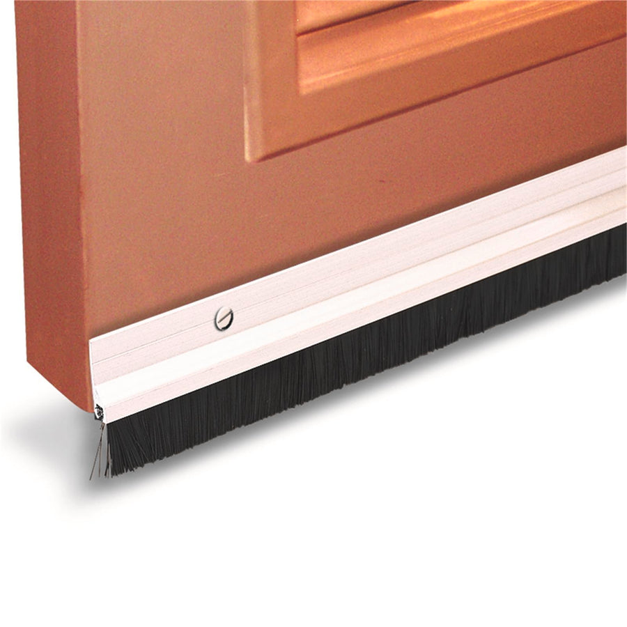 Moroday Compact Brush Door Seal Silver - Aluminium & Nylon Screw On