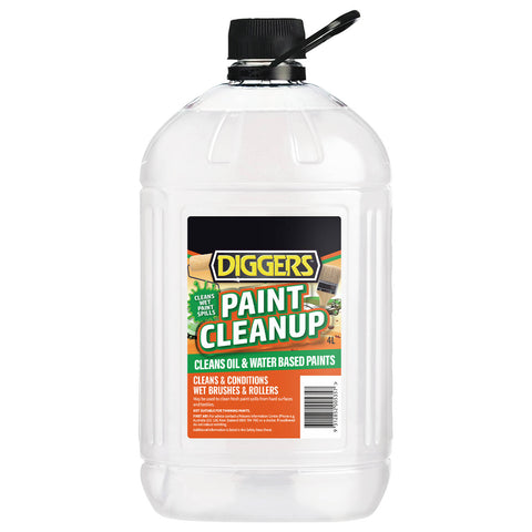 Diggers Paint Cleanup 4L Water Based Liquid Indoor Outdoor