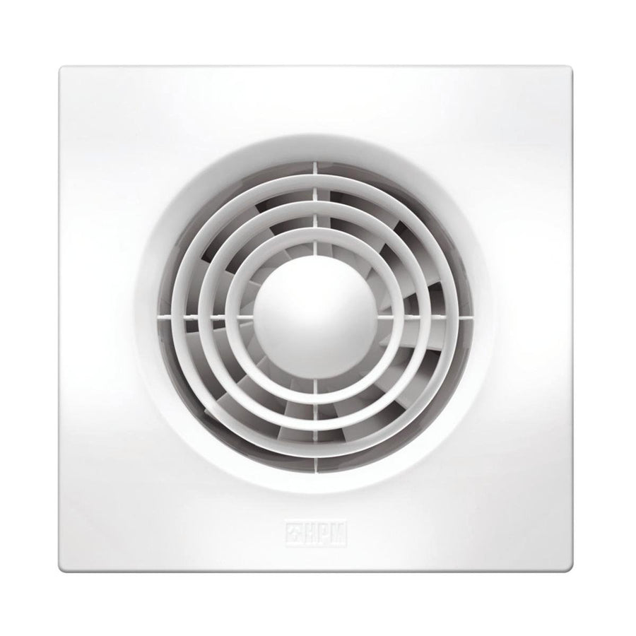 Hpm Wall Exhaust Fan - 150mm - Plastic - Slimline - Strong Air Extraction - SuperSaverAU - view 1