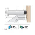 Adoored 85mm White Monument Door Stop