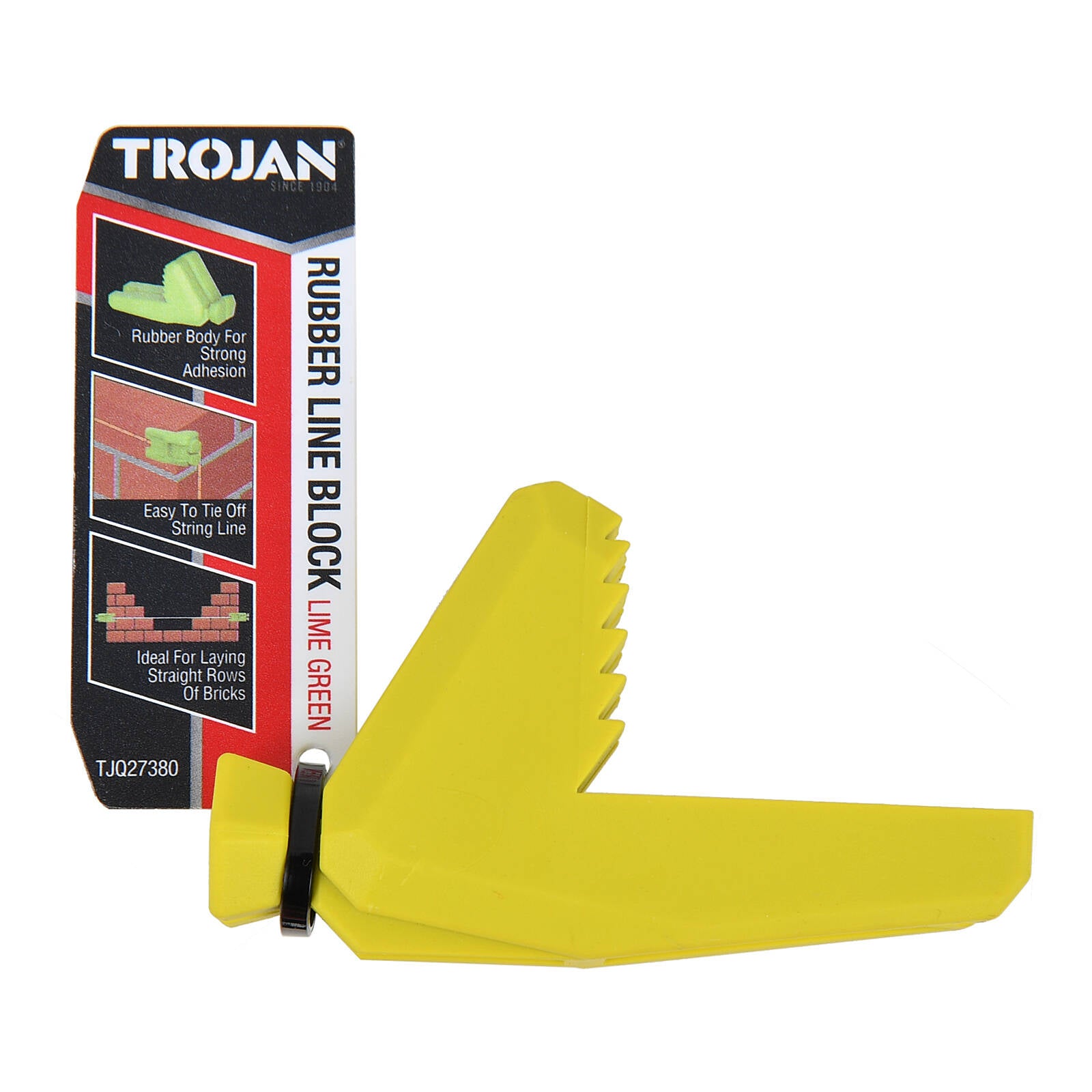 Trojan 75 x 33 x 44mm Lime Green Rubber Line Block