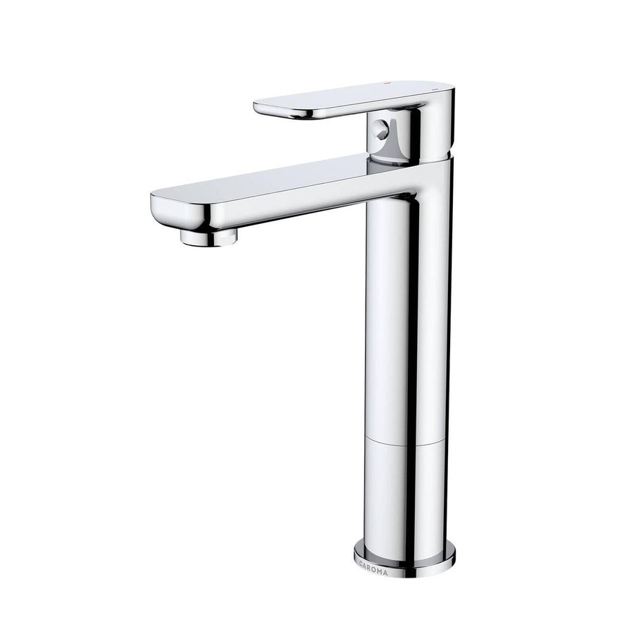 Caroma Chrome Luna Mid Basin Mixer - Lead Free Brass - 50mm x 232mm - SuperSaverAU - view 1