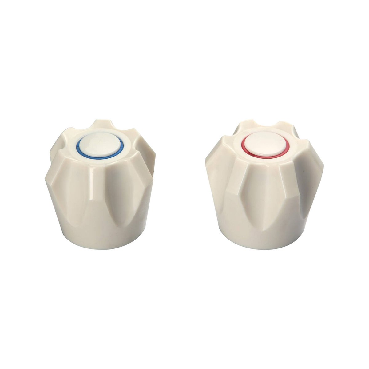 Shaw & Mason Ivory PVC Six Point Style Handles Pair - 93mm x 203mm - Durable - SuperSaverAU - view 1