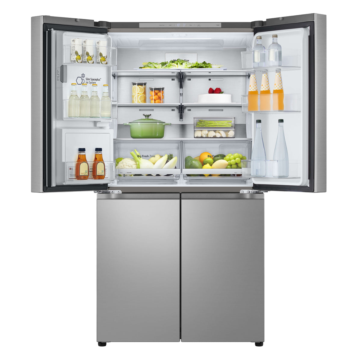 LG 637L French Door Fridge - Ice and Water, Stainless Steel, Inverter Linear Compressor - GF-L700PL