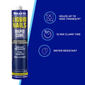 Selleys Liquid Nails Rapid Cure 325g Polyurethane Waterproof Adhesive - SuperSaverAU - view 3