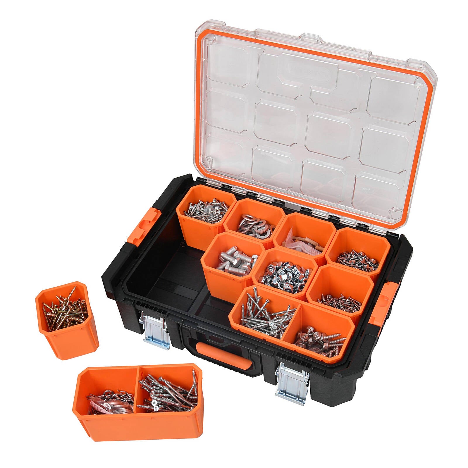 Tactix Heavy Duty Modular Tool Organiser Crate with Carry Handles