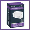 Antsig 45W USB-C GaN Wall Charger - Compact - Fast Charging - White - SuperSaverAU - view 3