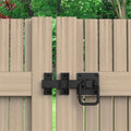 Zenith Matte Black Ring Pull Gate Latch - 115mm x 32mm x 210mm - Steel - SuperSaverAU - view 3