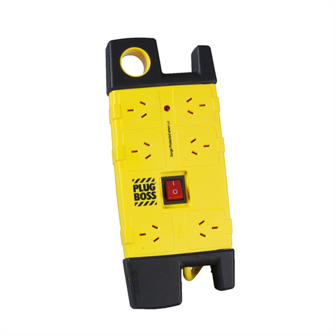 HPM Surge Protected Powerboard - 6 Outlet - Plastic - 3.1m Lead - SuperSaverAU - view 1