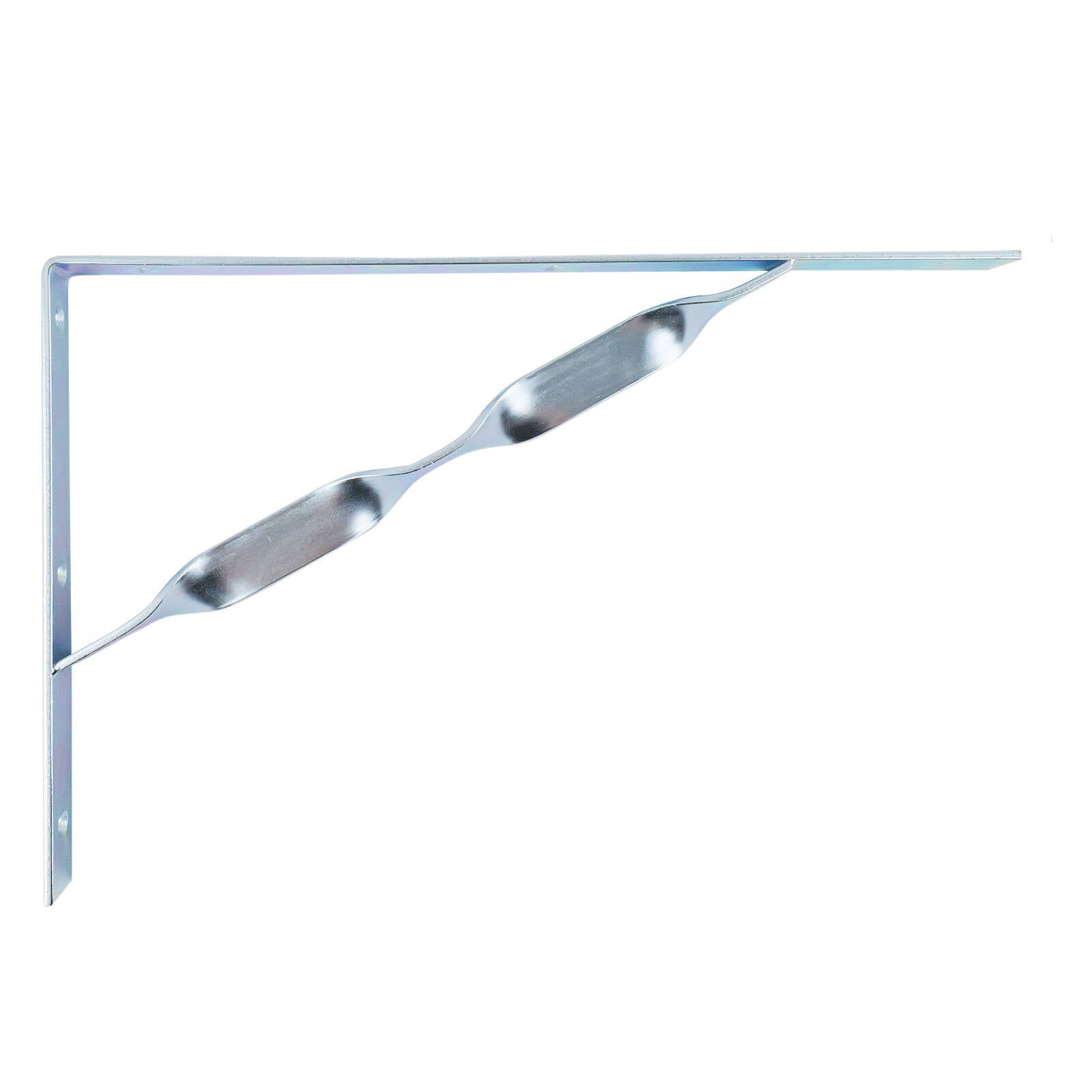 Carinya 400 x 250mm Zinc Plated Heavy Duty Twisted Stay Bracket, 300kg Capacity