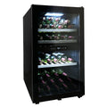 LeCavist 118L Dual Zone 56 Bottle Wine Fridge - Black, Frost Free, Double Glazed Door - LKS56VN2Z