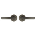 Ikonic Gunmetal San Fran Privacy Lever Set - 60mm Latch - 1 Pack - SuperSaverAU - view 2