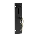 Delf 150mm Lockable Door Drop Bolt - Matte Black - Secure & Stylish - SuperSaverAU - view 1