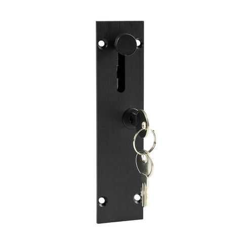 Delf 150mm Matte Black Lockable Door Drop Bolt