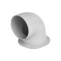 Rain Harvesting 90mm Flanged Tank Overflow, Extra High Volume, Grey PVC