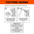 Everhang 8kg Brass Plated Steel Picture Hanging Angle Drive Hook - 25 Pack