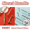 Beaded Brass Cabinet Pull Handle - Silver, 160 mm Hole Spacing, 192 mm Long - view 2