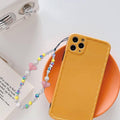 Beaded Heart Phone Charm Strap Lanyard, 32 cm - Black - view 5