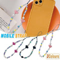 Beaded Heart Phone Charm Strap Lanyard, 32 cm - Light Pink - view 2