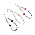 Beaded Heart Phone Charm Strap Lanyard, 32 cm - Light Pink - view 3