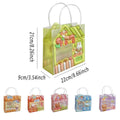 Bear and Rabbit Party Gift Bags, Pack of 10 - Green - view 4