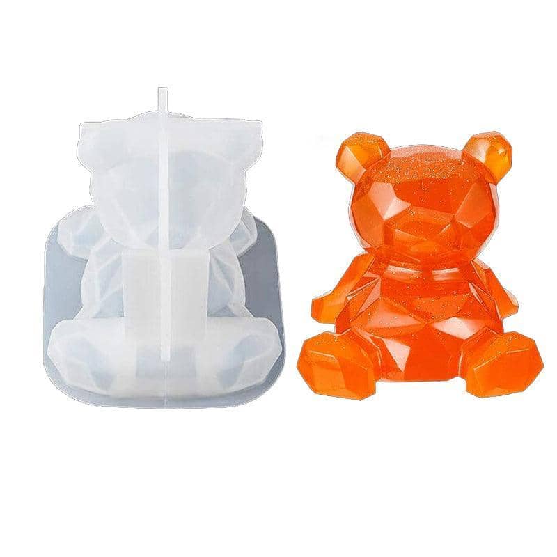 Bear Phone Holder Silicone Resin Casting Mould for DIY Ornaments - view 2