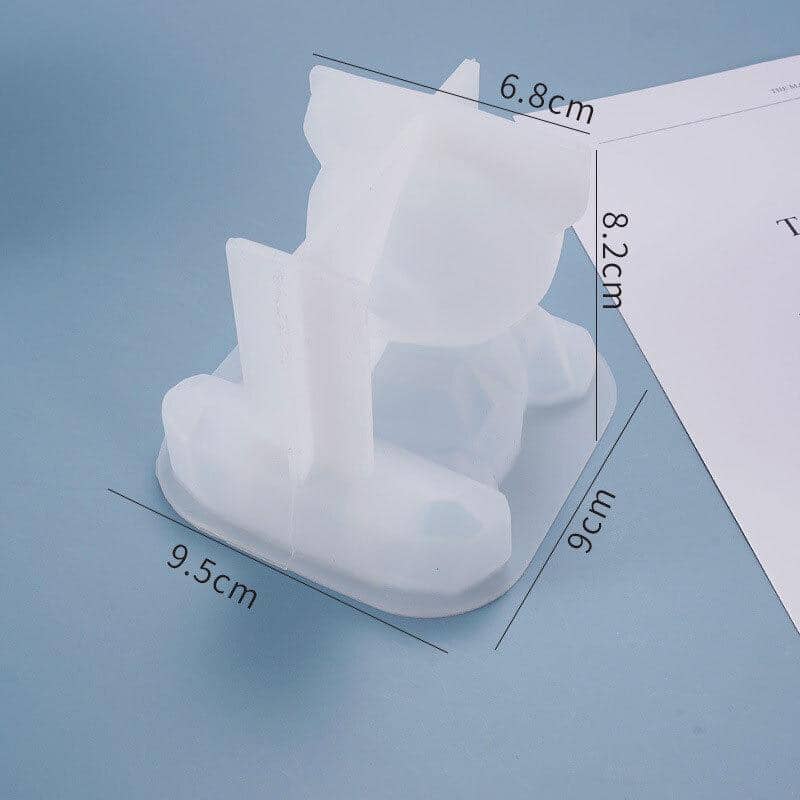 Bear Phone Holder Silicone Resin Casting Mould for DIY Ornaments - view 3