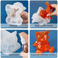 Bear Phone Holder Silicone Resin Casting Mould for DIY Ornaments - view 4