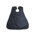 Beard Shaving Apron Cape with Hair Catcher Bib and Suction Cup Hooks, Black
