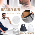 Beard Shaving Apron Cape with Hair Catcher Bib and Suction Cup Hooks, Black - view 2