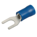 Narva Blue Flared Vinyl Insulated Spade Terminal 4mm / 4.3mm (5/32") - 20 Pack